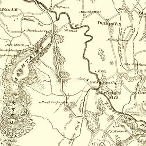Vintage Map of Madison County, Virginia 1875