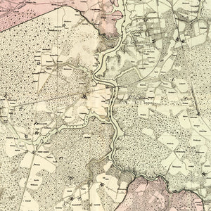 Vintage Map of Norfolk County, Virginia 1887