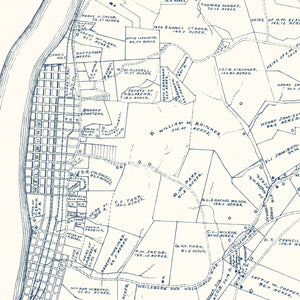 Vintage Map of Brooke County, West Virginia 1912