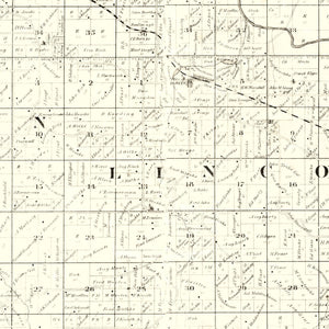 Vintage Map of Eau Claire County, Wisconsin 1878