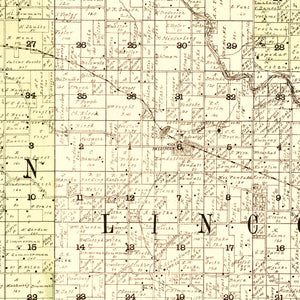 Vintage Map of Eau Claire County, Wisconsin 1902