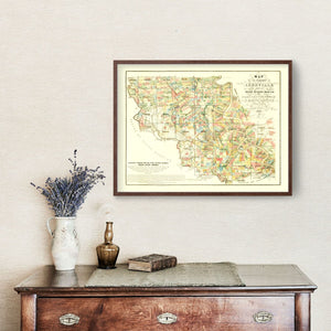 Vintage Map of Iberville Parish, Louisiana 1883