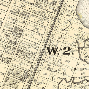 Vintage Map of Bayonne, New Jersey 1873