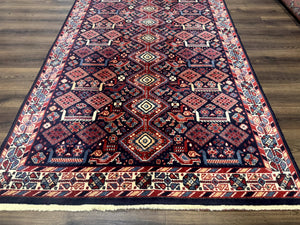 Karastan Rug 5x8, Yuruk Collection #530, Geometric Tribal Wool Pile Vintage Carpet