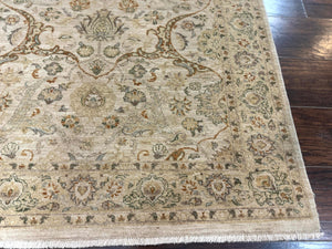 Pak Persian Rug 4x6, Beige, Pakistani Peshawar Rug, Handmade, Neutral Colors, Vintage Rug for Modern Home