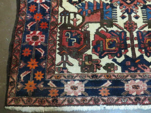 5.5' X 10.5' Antique Handmade Indian Floral Oriental Wool Rug Tribal Veg Dye Nice
