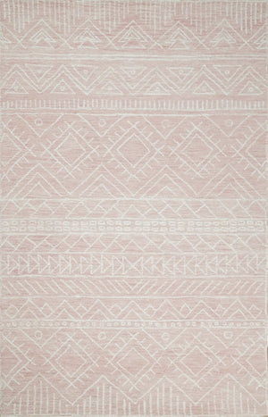 5x8 and 8x10 Hand Made Woolen Modern Pink Area Rug | AZT001