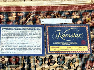 8.8 x 10.6 Karastan Rug, Multicolor Panel Kirman Rug #717, Vintage, Original 700 Series, Wool