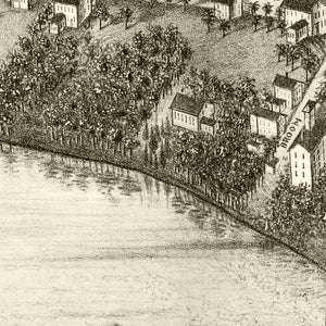 Vintage Map of East Haddam, Connecticut 1880
