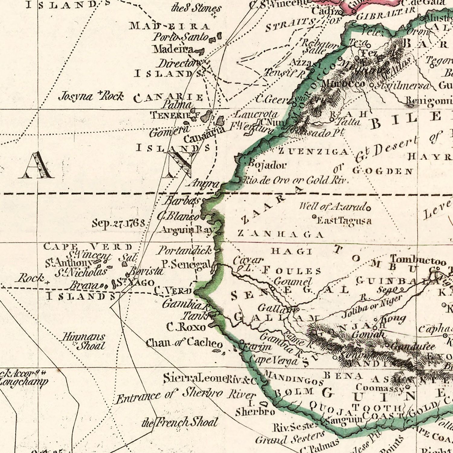 Vintage World Map 1841