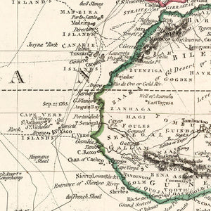 Vintage World Map 1841