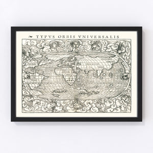 Vintage World Map 1540