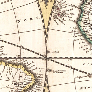 Vintage World Map 1682