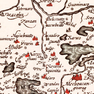 Vintage Map of Peru 1623