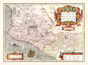 Vintage Map of Peru 1623