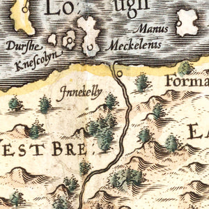 Vintage Map of North Ireland 1623