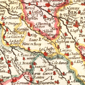 Vintage Map of Gaul France, 1623