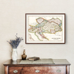 Vintage Map of Austrian Empire 1832