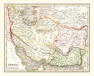Vintage Map of Persia 1832