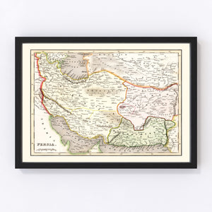 Vintage Map of Persia 1832
