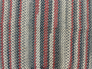 American Oval Braided Rug 5x8, Vintage Multicolor Handmade Wool 5 x 8 Carpet