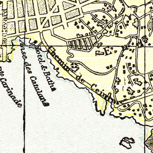 Vintage Map of Marseille, France 1901