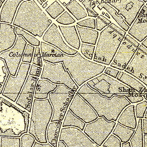 Vintage Map of Istanbul, Turkey 1901