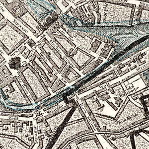 Vintage Map of Berlin, Germany 1893