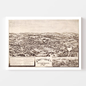 Vintage Map of Terryville, Connecticut 1894