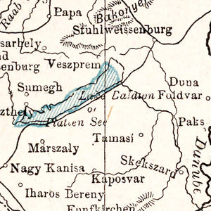 Vintage Map of Austria 1893