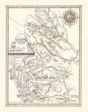Vintage Map of Philmont Scout Ranch 1948