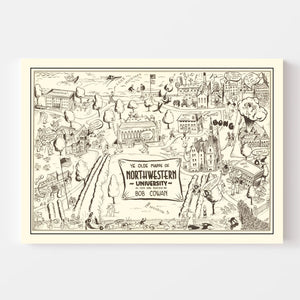 Vintage Map of Northwestern University 1940