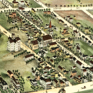 Vintage Map of Windsor Locks, Connecticut 1877