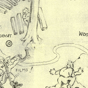 Vintage Map of Sequoia National Park 1945