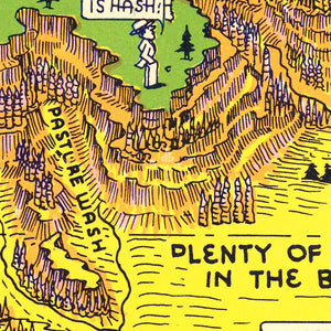 Vintage Map of Bryce Canyon National Park 1940