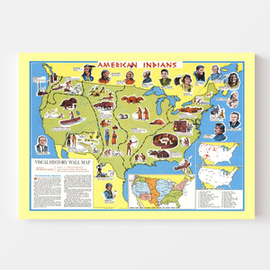 Vintage Map of United States 1966