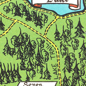 Vintage Map of Stanley Park 1938