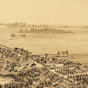 Vintage Map of Caledonia, New York 1892