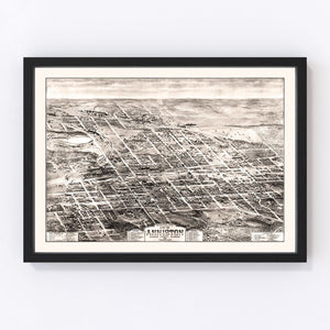 Vintage Map of Anniston, Alabama 1903