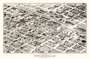 Vintage Map of Birmingham, Alabama 1903