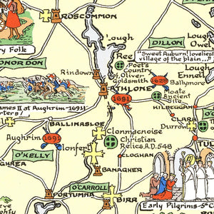 Historical Map of Ireland 1955