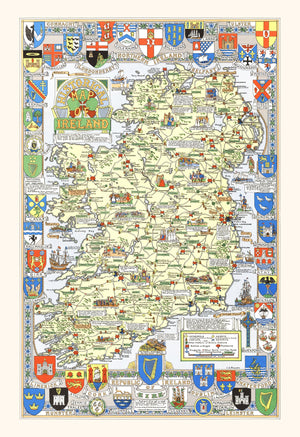 Historical Map of Ireland 1955