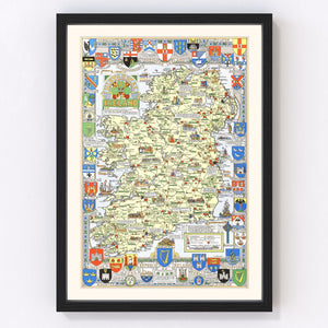 Historical Map of Ireland 1955