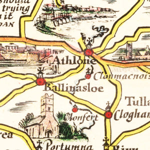 Vintage Pictorial Plan of Ireland 1933