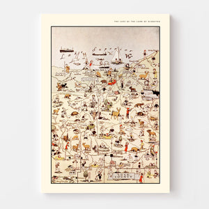 Vintage Map of Luce County, Michigan 1936