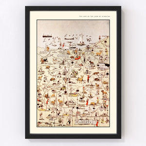 Vintage Map of Luce County, Michigan 1936