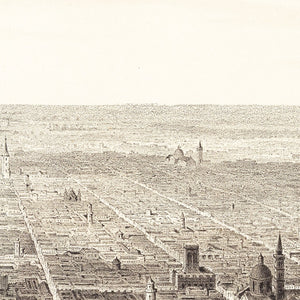 Vintage Map of Buenos Aires, Argentina 1880