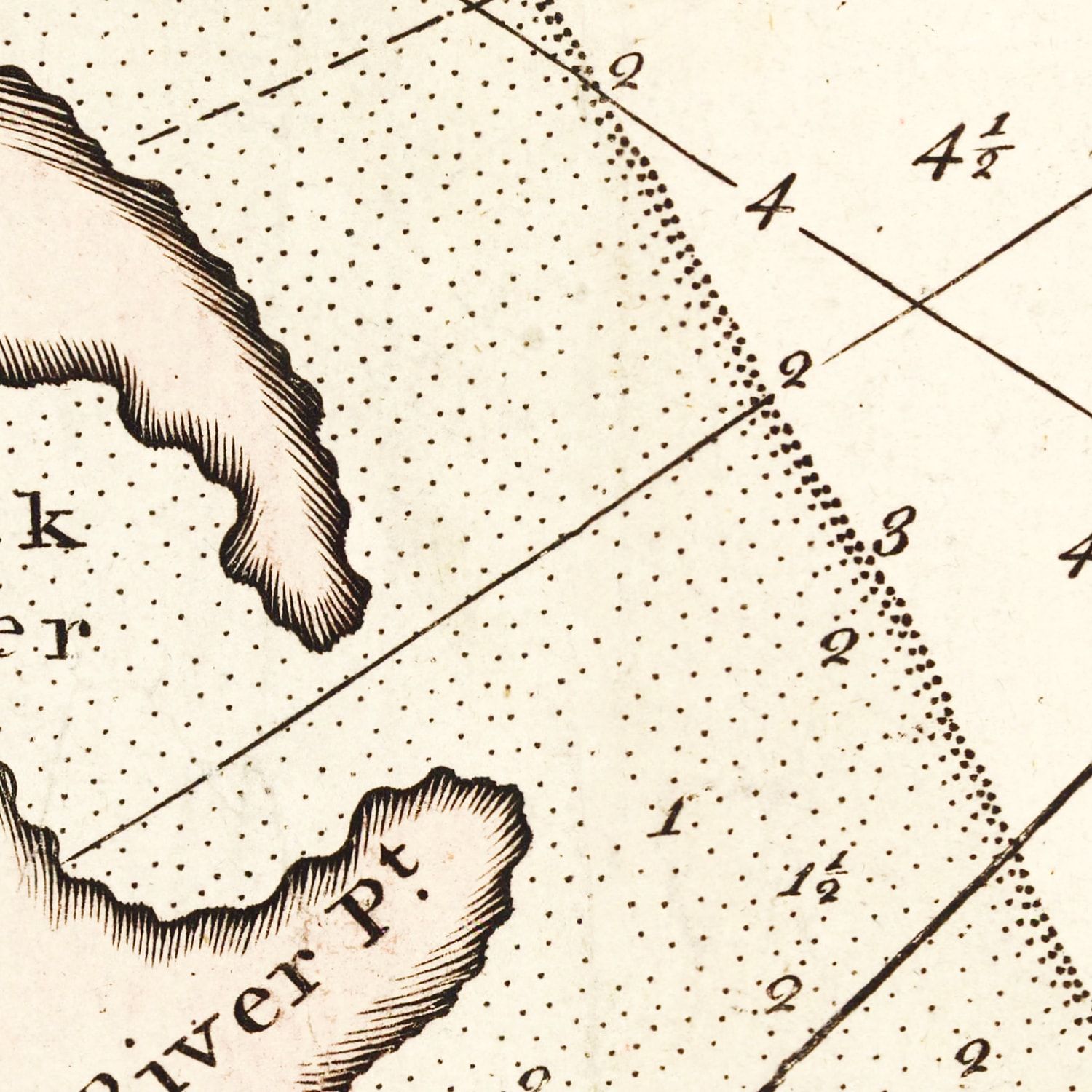 Vintage Map of Virginia 1742