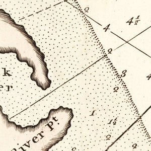 Vintage Map of Virginia 1742