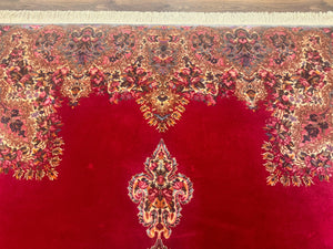 Karastan Rug 8.8 x12 Red Kirman #762, Original 700 Series, Vintage Karastan Carpet, Discontinued Karastan Rug, Karastan Wool Area Rug